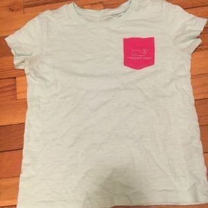Vineyard Vines mint green and pink t-shirt
